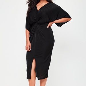 Missguided Curve Slinky Kimono Midi Dress